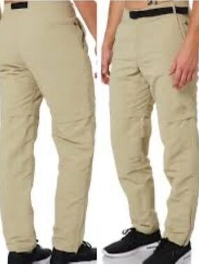 The North Face Paramount Trail Convertible Hiking Pants Size 34x34 Nylon Khaki